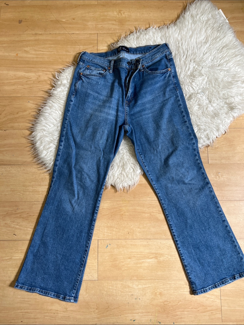 GAP denim high rise vintage flare classic blue jeans
